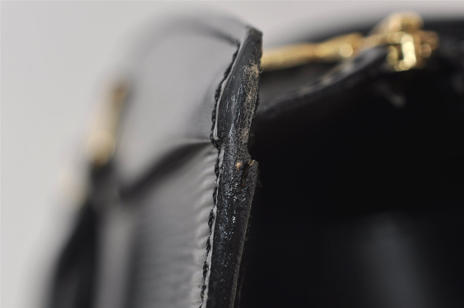 Authentic Louis Vuitton Epi Riviera Hand Bag Black M48182 LV Junk 0409J