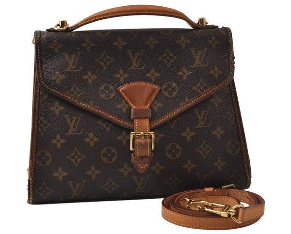 Authentic Louis Vuitton Monogram Bel Air 2Way Shoulder Hand Bag M51122 LV 0410J