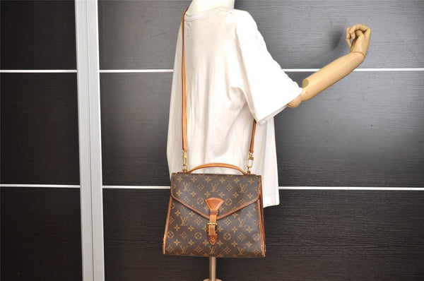 Authentic Louis Vuitton Monogram Bel Air 2Way Shoulder Hand Bag M51122 LV 0410J