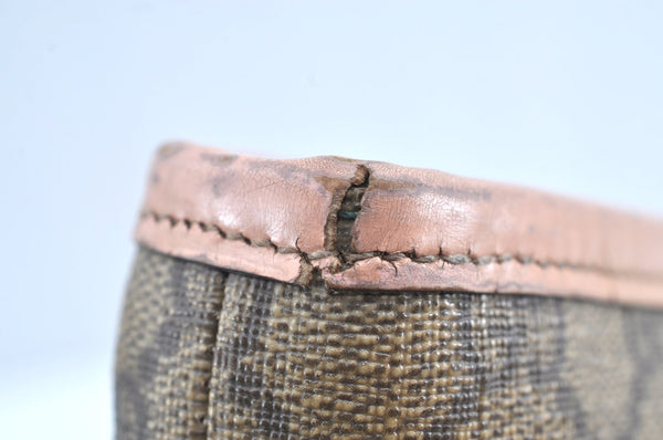 Authentic GUCCI Shoulder Hand Tote Bag Purse GG PVC Leather 211138 Brown 0411G