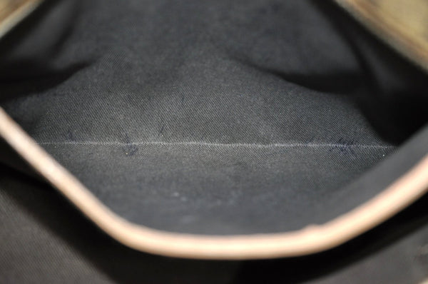 Authentic GUCCI Shoulder Hand Tote Bag Purse GG PVC Leather 211138 Brown 0411G