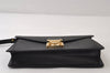Authentic Louis Vuitton Epi Sellier Dragonne Clutch Bag Black M52612 LV 0412J