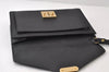 Authentic Louis Vuitton Epi Sellier Dragonne Clutch Bag Black M52612 LV 0412J