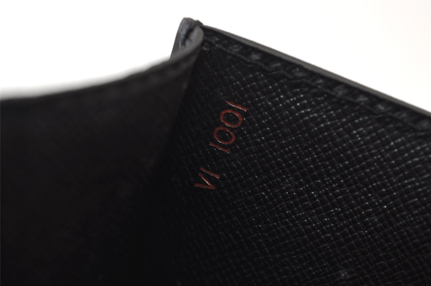 Authentic Louis Vuitton Epi Sellier Dragonne Clutch Bag Black M52612 LV 0412J