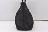 Authentic PRADA Vintage Nylon Tessuto Leather Shoulder Tote Bag Black 0413J