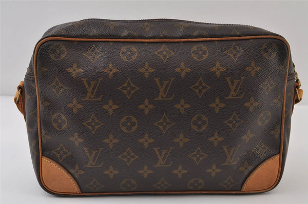 Authentic Louis Vuitton Monogram Trocadero 30 Shoulder Cross Bag M51272 LV 0414J