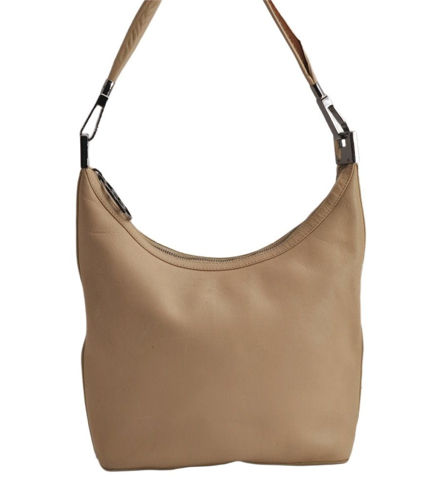 Authentic GUCCI Vintage Shoulder Hand Bag Purse Leather 0013814 Beige 0414K