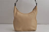 Authentic GUCCI Vintage Shoulder Hand Bag Purse Leather 0013814 Beige 0414K