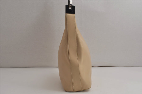 Authentic GUCCI Vintage Shoulder Hand Bag Purse Leather 0013814 Beige 0414K