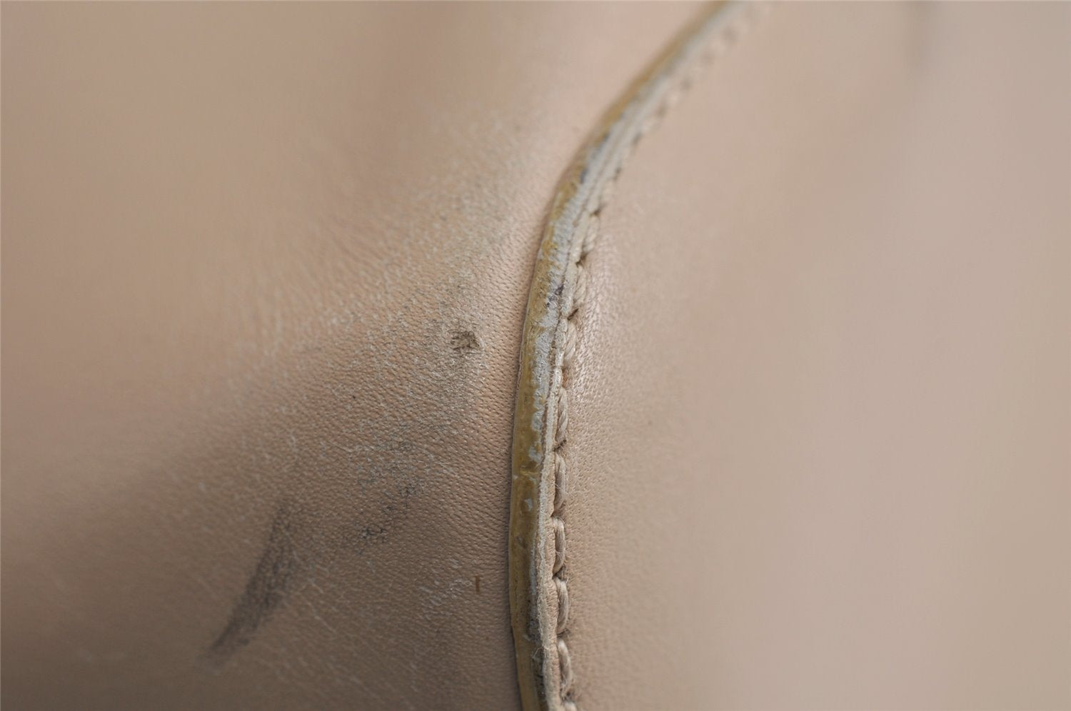 Authentic GUCCI Vintage Shoulder Hand Bag Purse Leather 0013814 Beige 0414K