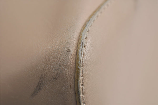 Authentic GUCCI Vintage Shoulder Hand Bag Purse Leather 0013814 Beige 0414K