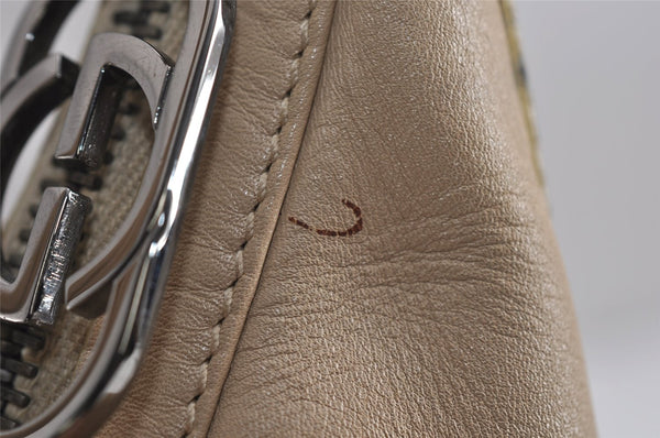 Authentic GUCCI Vintage Shoulder Hand Bag Purse Leather 0013814 Beige 0414K