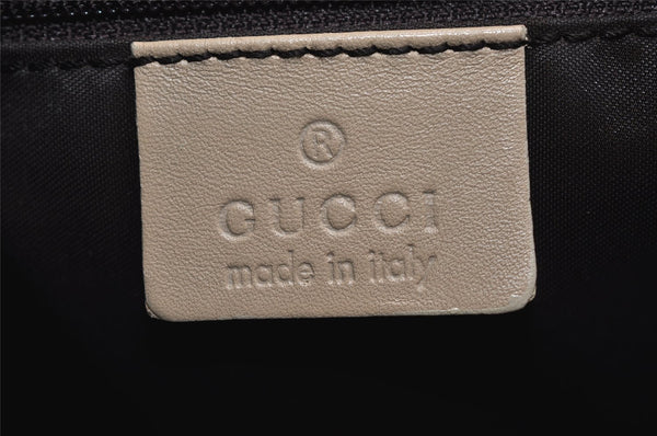 Authentic GUCCI Vintage Shoulder Hand Bag Purse Leather 0013814 Beige 0414K