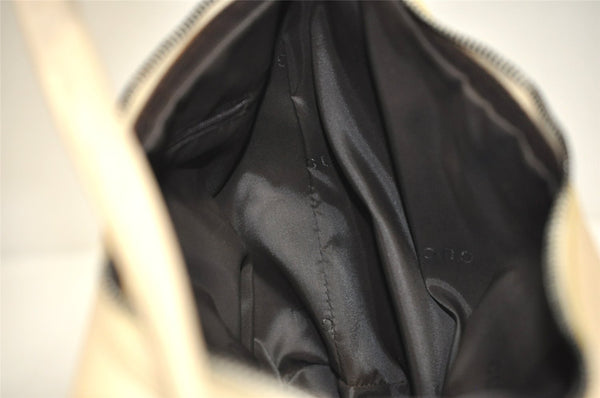 Authentic GUCCI Vintage Shoulder Hand Bag Purse Leather 0013814 Beige 0414K