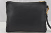 Authentic GUCCI Portfolio Clutch Hand Bag Purse Leather 572770 Black 0416J