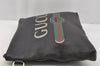 Authentic GUCCI Portfolio Clutch Hand Bag Purse Leather 572770 Black 0416J
