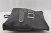 Authentic GUCCI Portfolio Clutch Hand Bag Purse Leather 572770 Black 0416J