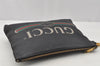Authentic GUCCI Portfolio Clutch Hand Bag Purse Leather 572770 Black 0416J