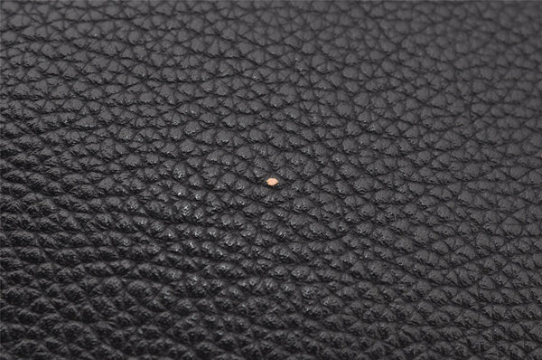 Authentic GUCCI Portfolio Clutch Hand Bag Purse Leather 572770 Black 0416J