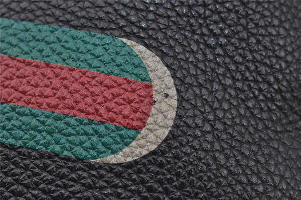 Authentic GUCCI Portfolio Clutch Hand Bag Purse Leather 572770 Black 0416J