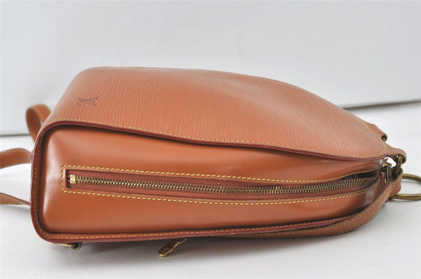 Authentic Louis Vuitton Epi Mabillon Backpack Brown M52238 LV 0417J