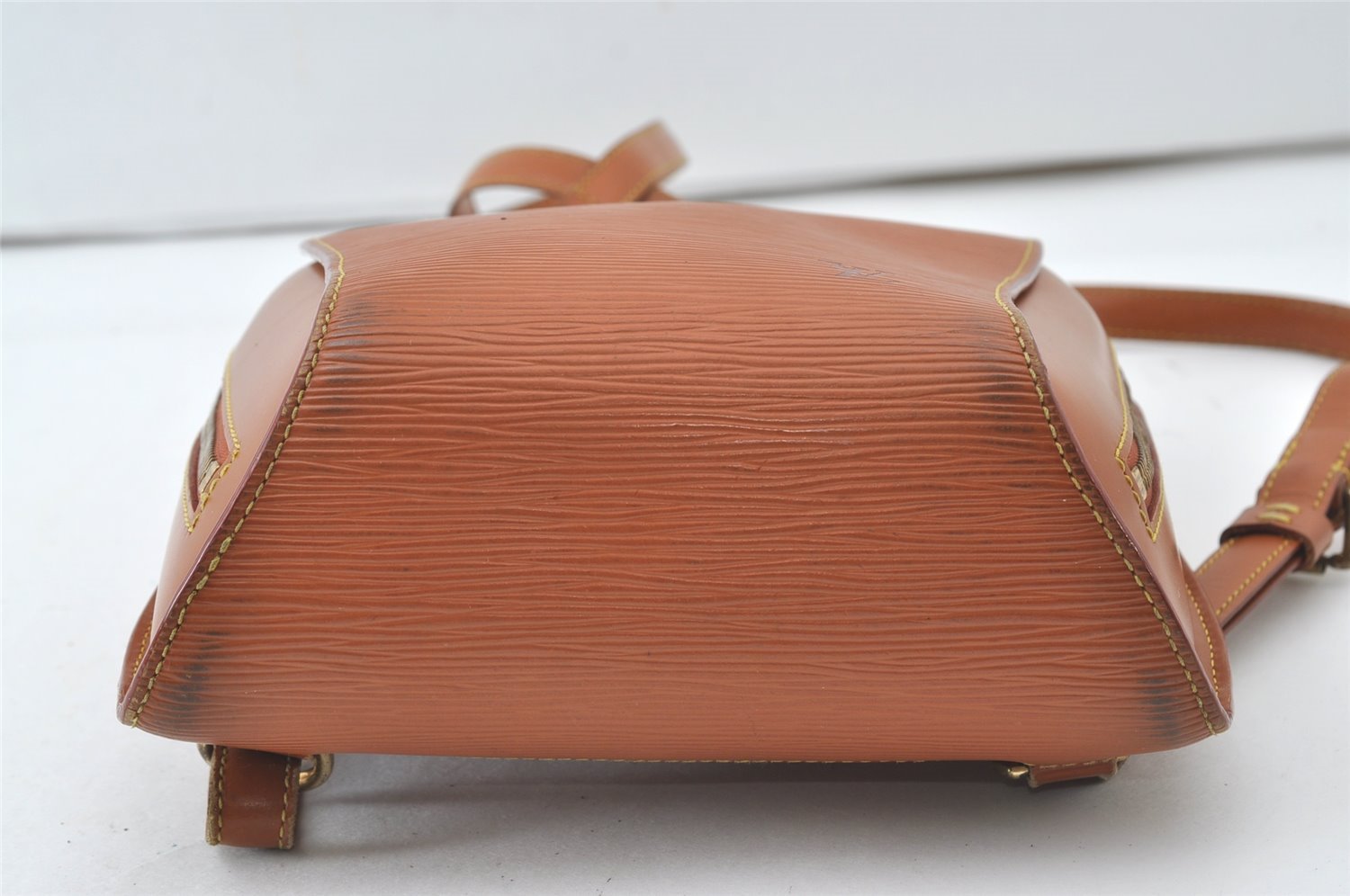 Authentic Louis Vuitton Epi Mabillon Backpack Brown M52238 LV 0417J