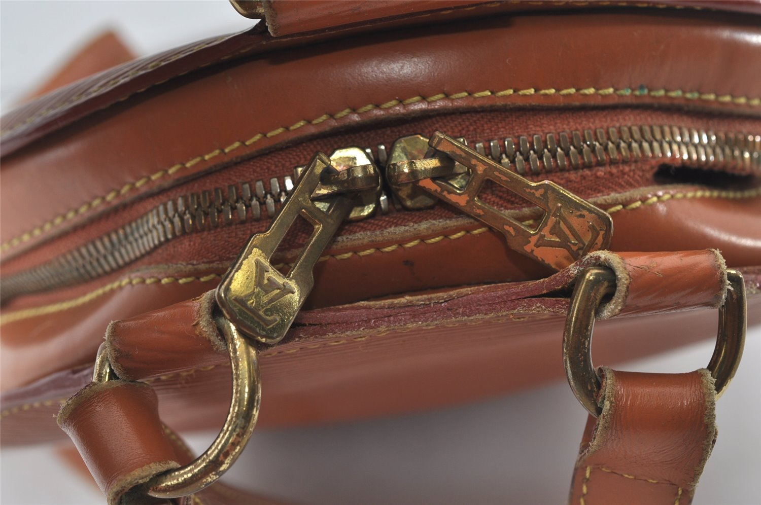 Authentic Louis Vuitton Epi Mabillon Backpack Brown M52238 LV 0417J