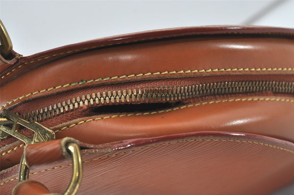 Authentic Louis Vuitton Epi Mabillon Backpack Brown M52238 LV 0417J