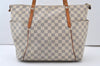 Authentic Louis Vuitton Damier Azur Totally MM Tote Bag N51262 LV 0418J