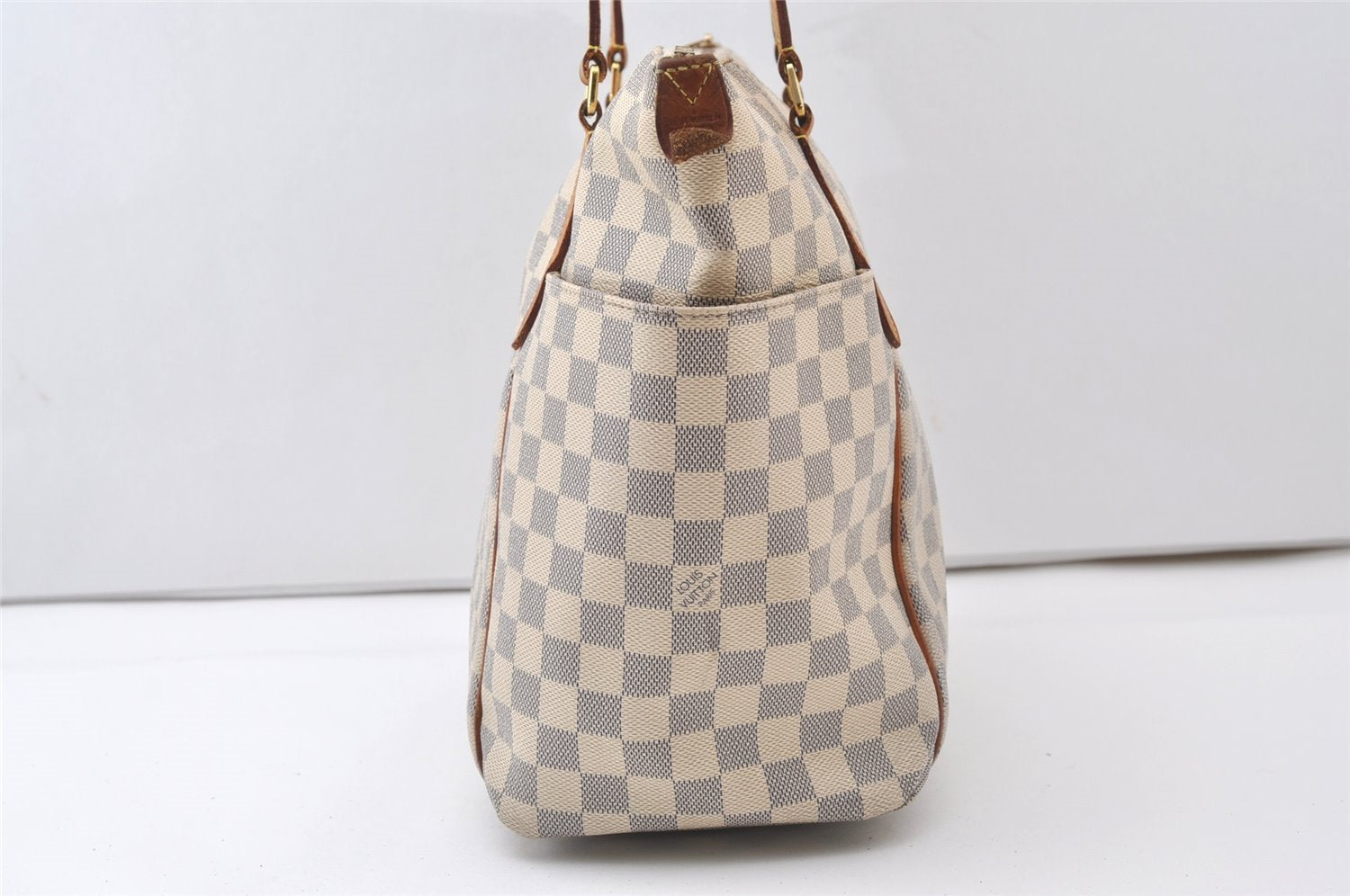 Authentic Louis Vuitton Damier Azur Totally MM Tote Bag N51262 LV 0418J