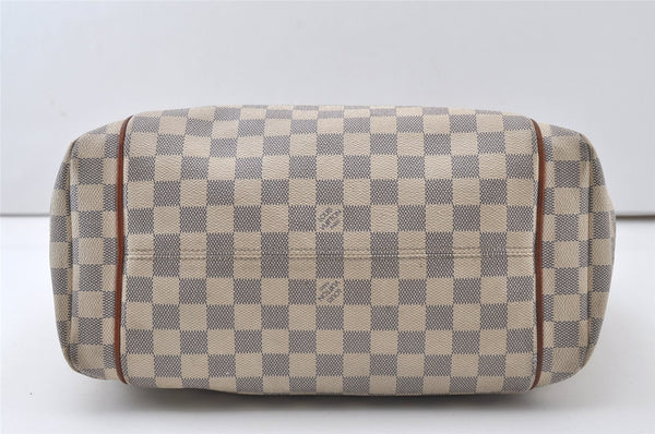 Authentic Louis Vuitton Damier Azur Totally MM Tote Bag N51262 LV 0418J