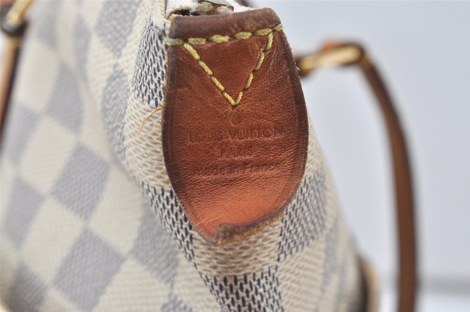 Authentic Louis Vuitton Damier Azur Totally MM Tote Bag N51262 LV 0418J