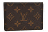 Authentic Louis Vuitton Monogram Porte 2 Cartes Vertical M60533 Pass Case 0418K