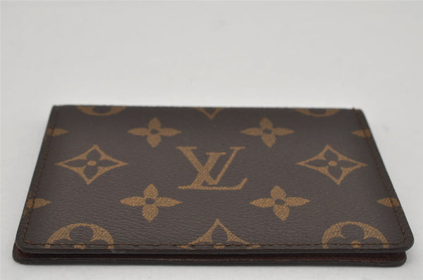 Authentic Louis Vuitton Monogram Porte 2 Cartes Vertical M60533 Pass Case 0418K