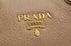 Authentic PRADA Vintage Leather Nappa 2Way Shoulder Hand Bag Beige 0420J
