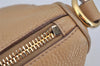 Authentic PRADA Vintage Leather Nappa 2Way Shoulder Hand Bag Beige 0420J