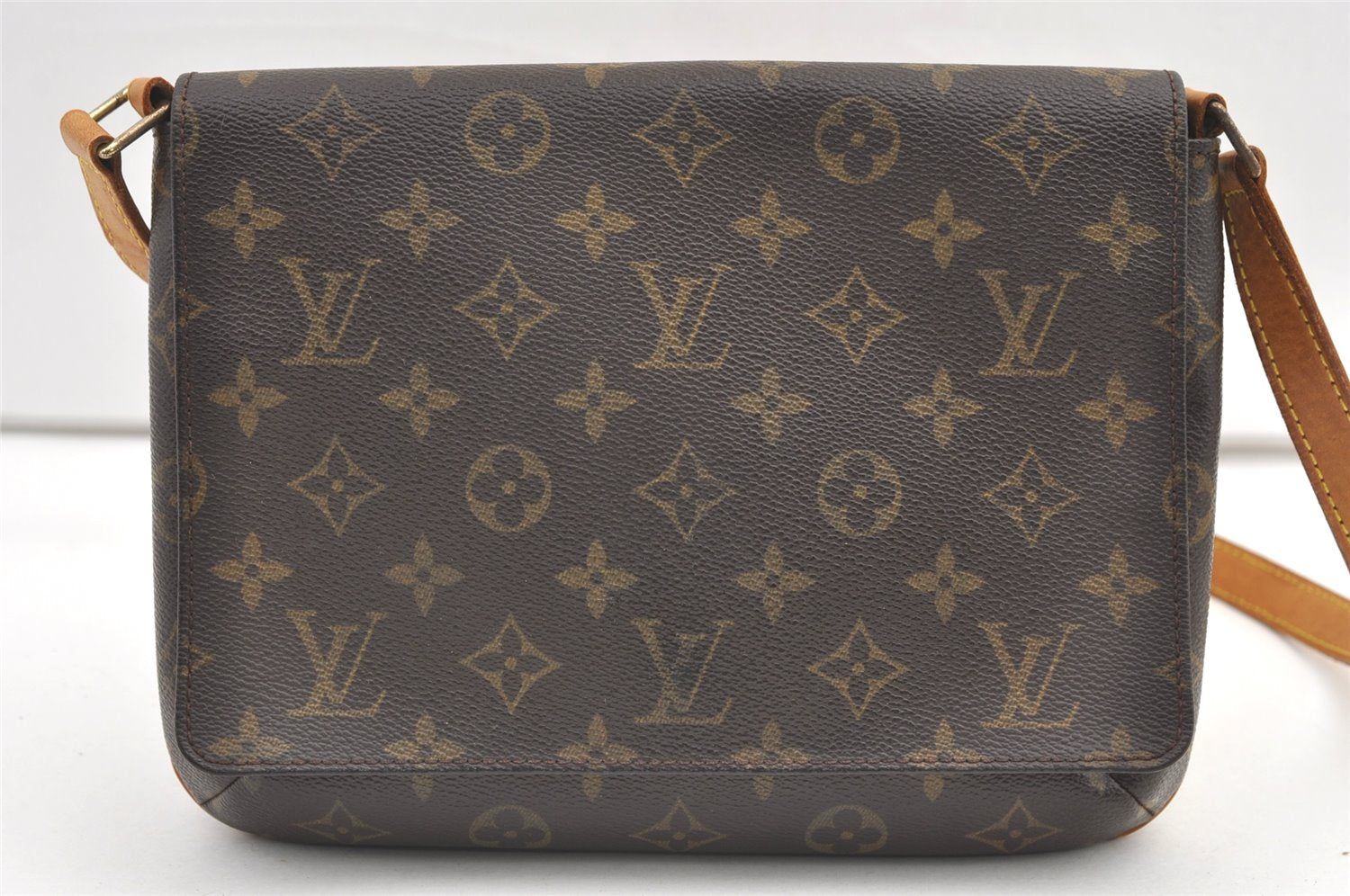 Authentic Louis Vuitton Monogram Musette Tango M51388 Shoulder Cross Bag 0421K