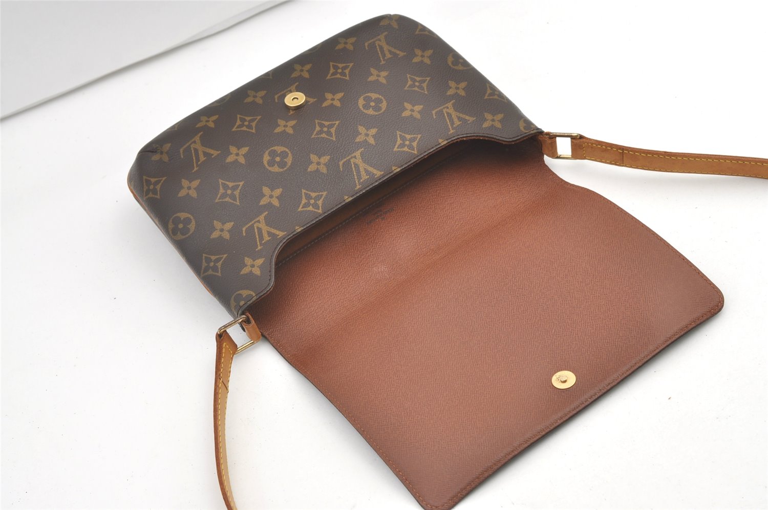 Authentic Louis Vuitton Monogram Musette Tango M51388 Shoulder Cross Bag 0421K