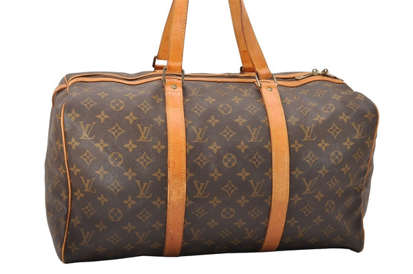 Authentic Louis Vuitton Monogram Sac Souple 45 Hand Boston Bag M41624 LV 0423J