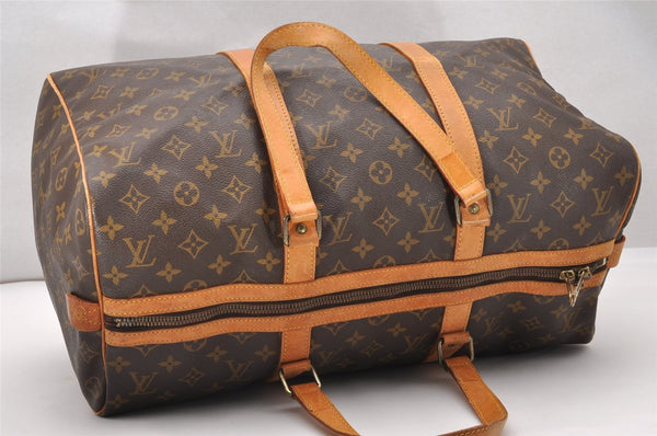 Authentic Louis Vuitton Monogram Sac Souple 45 Hand Boston Bag M41624 LV 0423J