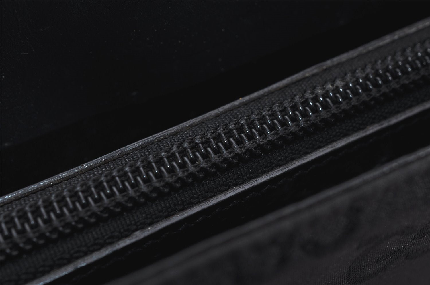 Authentic GUCCI Shoulder Hand Bag Purse GG Nylon Leather 0013099 Black  0424K