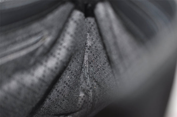 Authentic GUCCI Shoulder Hand Bag Purse GG Nylon Leather 0013099 Black  0424K