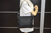 Authentic GUCCI Shoulder Hand Bag Purse GG Nylon Leather 0013099 Black  0424K
