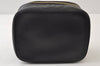 Authentic CHANEL Caviar Skin Vanity Cosmetic Hand Bag Purse Black CC 0426J