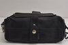 Authentic Christian Dior Vintage Shoulder Hand Bag Purse Leather Black 0426K