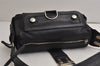 Authentic Christian Dior Vintage Shoulder Hand Bag Purse Leather Black 0426K