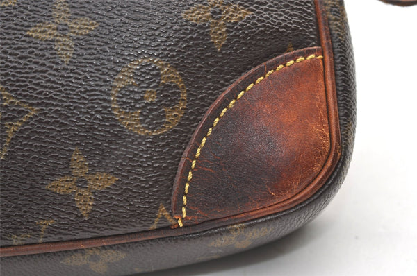 Authentic Louis Vuitton Monogram Marly Dragonne GM M51825 Clutch Hand Bag 0427K