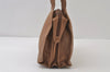 Authentic LOEWE Vintage Anagram Shoulder Bag Purse Leather Brown 0428J