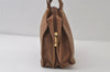 Authentic LOEWE Vintage Anagram Shoulder Bag Purse Leather Brown 0428J