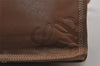 Authentic LOEWE Vintage Anagram Shoulder Bag Purse Leather Brown 0428J